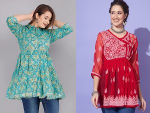 Kurti designs with jeggings - Flaunt your kurti designs with best